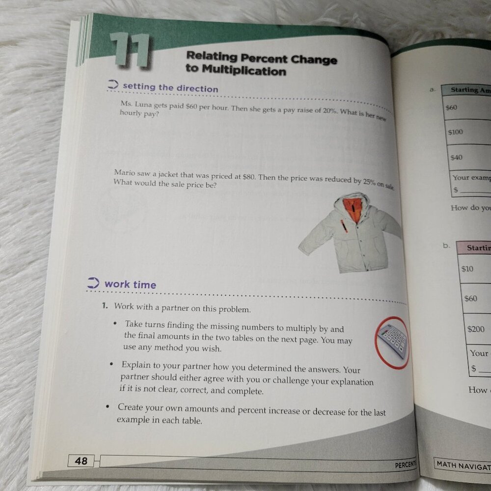 Pearson Math Navigator Percents Bundle Set - Picture 6 of 8